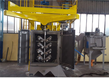 Small Steel Shot Blasting Machine 25T/H Lifting Capacity With Rubber Belt